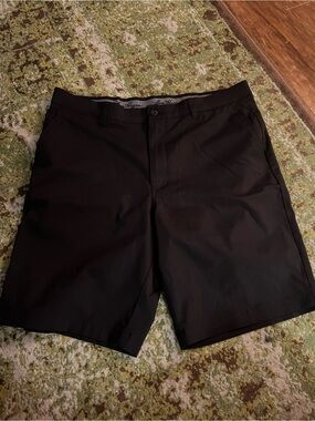 Hogan Black Men's Flat-Front Shorts